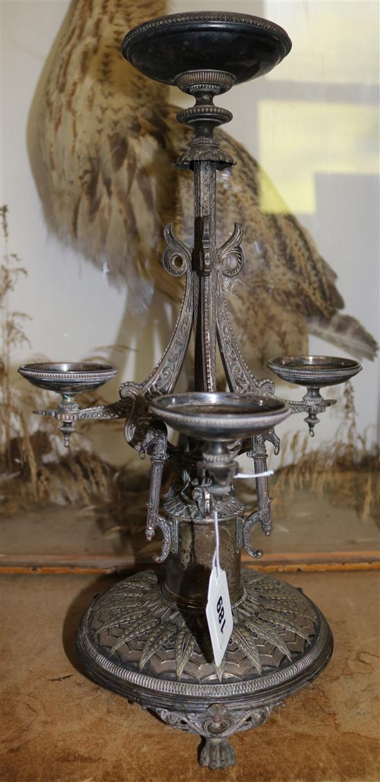 Silver plated centre piece